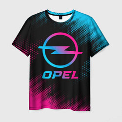 Футболка мужская Opel - neon gradient, цвет: 3D-принт