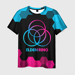 Футболка мужская Elden Ring - neon gradient, цвет: 3D-принт