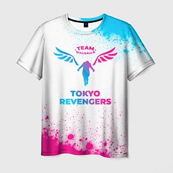 Мужская футболка Tokyo Revengers neon gradient style