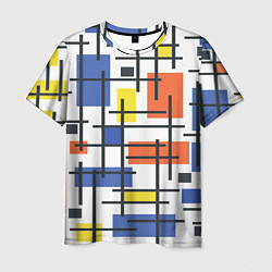 Мужская футболка Разноцветные прямоугольники