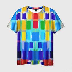 Мужская футболка Colorful strips - pop art - vogue