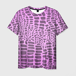 Мужская футболка Розовая рептилия