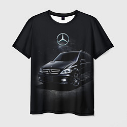 Футболка мужская Mercedes black, цвет: 3D-принт
