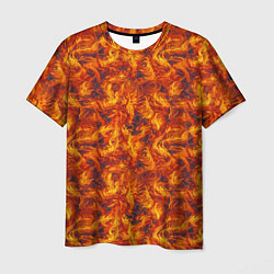 Мужская футболка Огненный узор