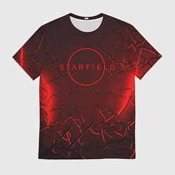 Футболка мужская Starfield red logo, цвет: 3D-принт