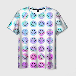 Мужская футболка Smiley holographic