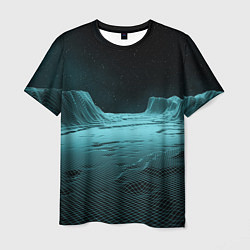 Мужская футболка Space landscape - vaporwave