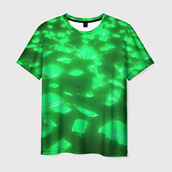 Мужская футболка Зеленые свечения
