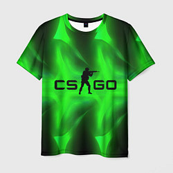 Футболка мужская CSGO green logo, цвет: 3D-принт