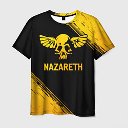 Футболка мужская Nazareth - gold gradient, цвет: 3D-принт