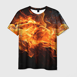 Мужская футболка Black fire style