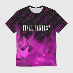Мужская футболка Final Fantasy pro gaming: символ сверху