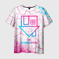 Мужская футболка The Neighbourhood neon gradient style