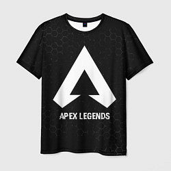 Футболка мужская Apex Legends glitch на темном фоне, цвет: 3D-принт