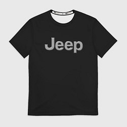 Футболка мужская Jeep silver, цвет: 3D-принт