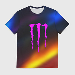 Мужская футболка Monster energy gradient color