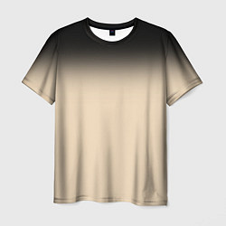 Мужская футболка Градиент: от черного к телесному