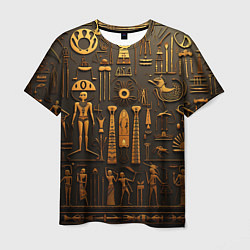 Мужская футболка Арт в стиле египетских письмен