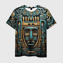 Мужская футболка Орнамент с маской в египетском стиле