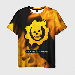 Футболка мужская Gears of War - gold gradient, цвет: 3D-принт