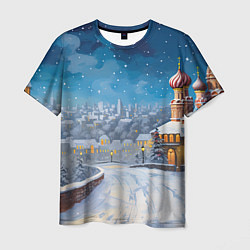 Мужская футболка Москва новый год