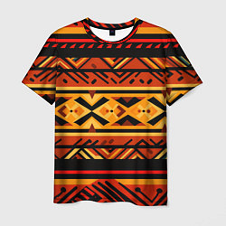 Мужская футболка Узор в этническом стиле масаев