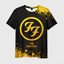 Футболка мужская Foo Fighters - gold gradient, цвет: 3D-принт