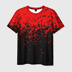 Мужская футболка Красно-чёрный переход