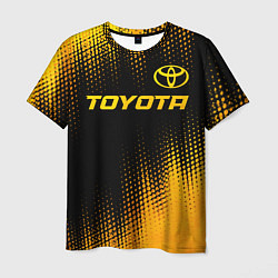 Футболка мужская Toyota - gold gradient посередине, цвет: 3D-принт