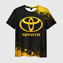 Мужская футболка Toyota - gold gradient