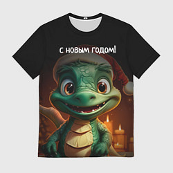 Футболка мужская С новым годом дракона, цвет: 3D-принт