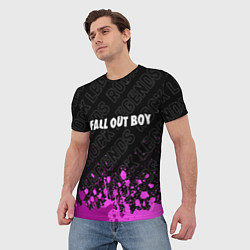 Футболка мужская Fall Out Boy rock legends посередине, цвет: 3D-принт — фото 2