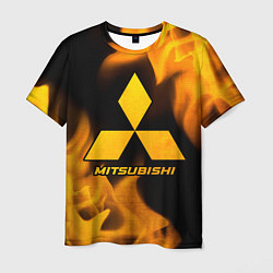 Футболка мужская Mitsubishi - gold gradient, цвет: 3D-принт