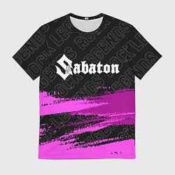 Мужская футболка Sabaton rock legends посередине
