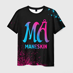 Мужская футболка Maneskin - neon gradient