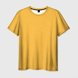 Мужская футболка Жёлтый однотонный текстура