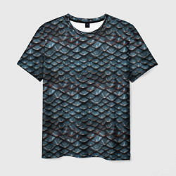 Мужская футболка Dragon scale pattern