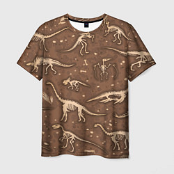 Мужская футболка Dinosaurs bones