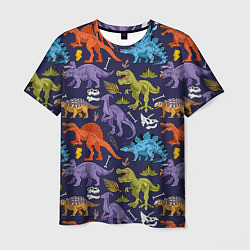Мужская футболка Мультяшные динозавры