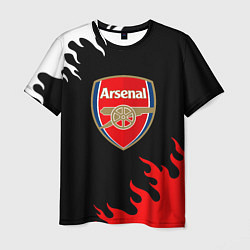 Мужская футболка Arsenal fc flame