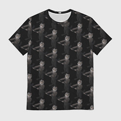 Мужская футболка Коты с гантелями