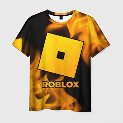 Футболка мужская Roblox - gold gradient, цвет: 3D-принт