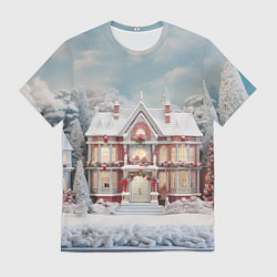 Мужская футболка Звездное кружево новогодней ночи