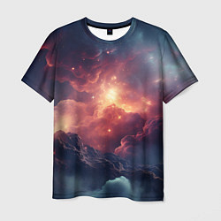 Мужская футболка Космические облака