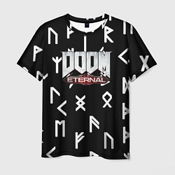 Футболка мужская Doom Eternal mars symbol demon, цвет: 3D-принт