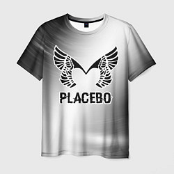 Футболка мужская Placebo glitch на светлом фоне, цвет: 3D-принт