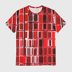 Мужская футболка Красные прямоугольники