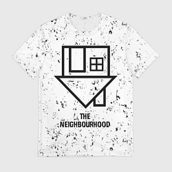 Мужская футболка The Neighbourhood glitch на светлом фоне