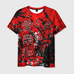 Мужская футболка Японский стиль иероглифы