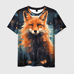 Футболка мужская Fox in the forest, цвет: 3D-принт